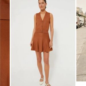 Tuckernuck Brown V-Neck Sweater Set